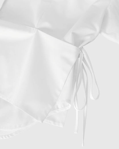 Short Cotton Panel Shirt