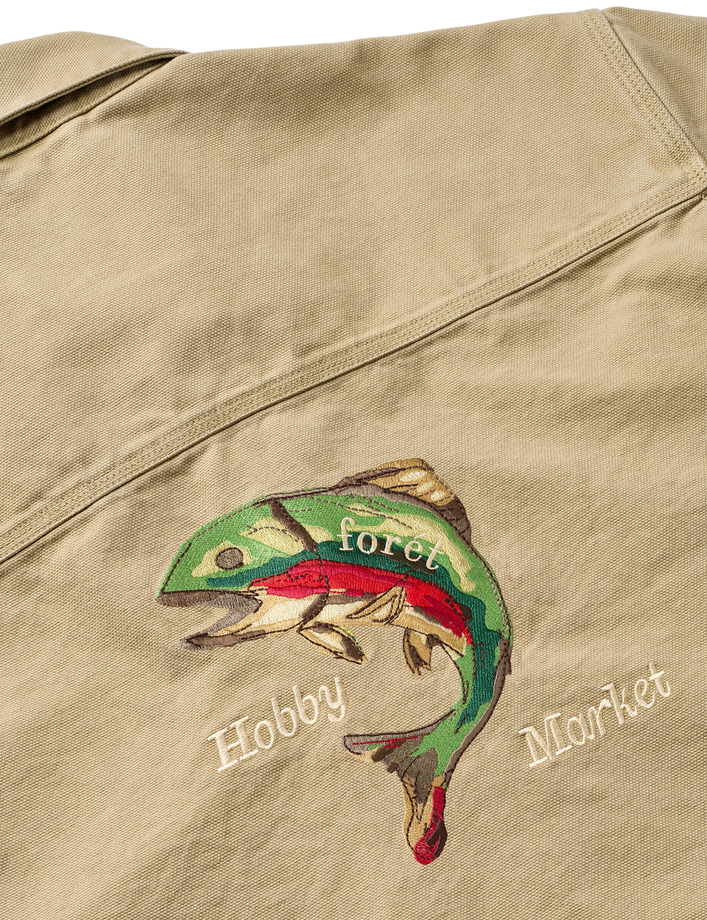 Wood Embroidery Overshirt