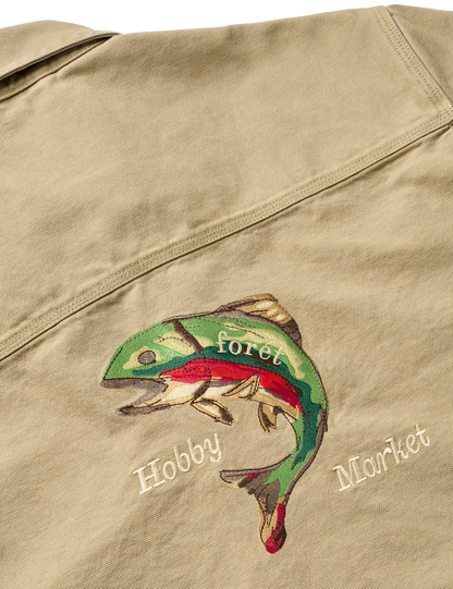 Wood Embroidery Overshirt