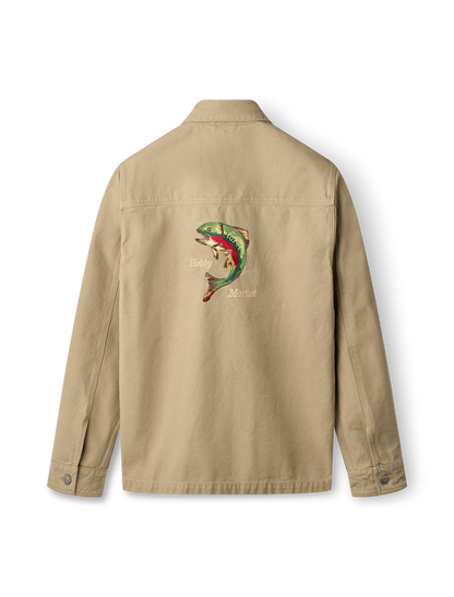 Wood Embroidery Overshirt