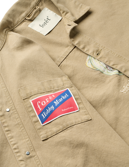 Wood Embroidery Overshirt