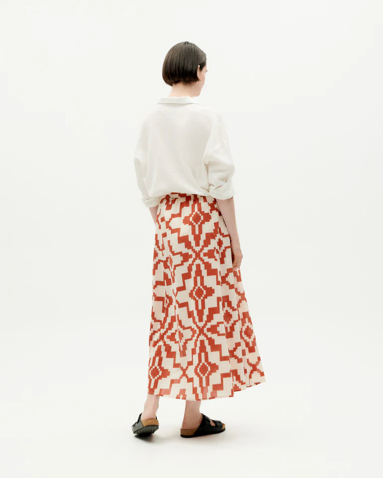 Orange illusion Tora skirt