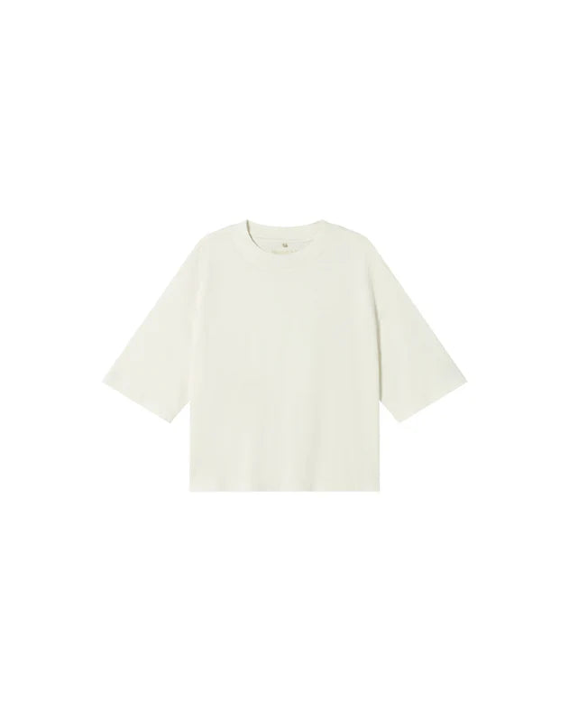 White Lena Short Sleeve Tee