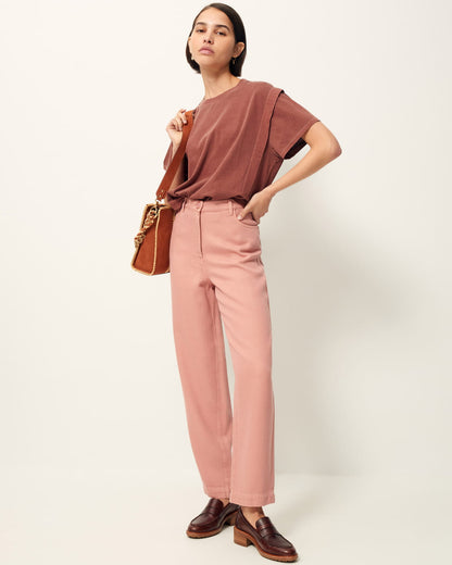 NICA Pantalon Droit Rose d Arles