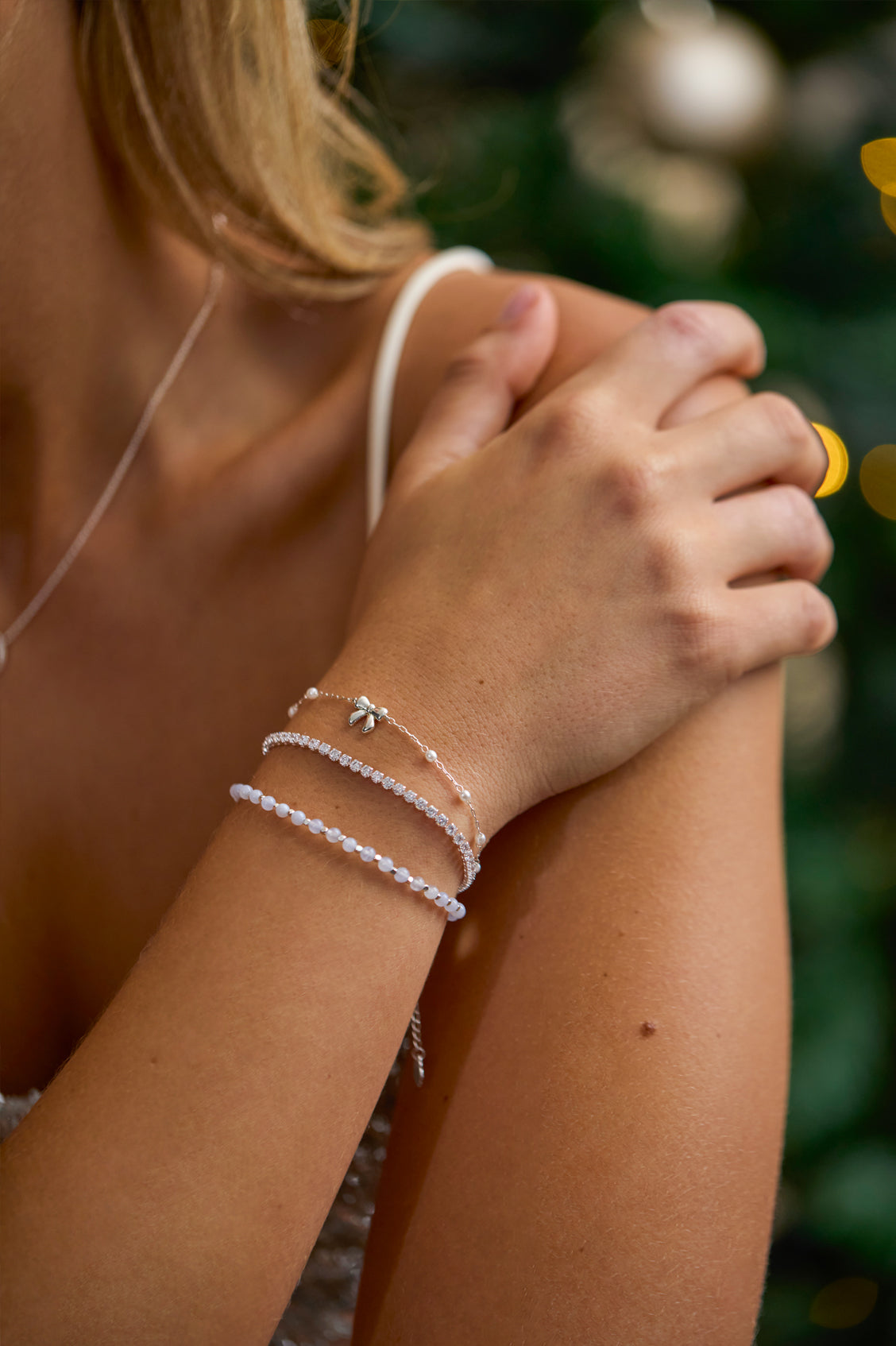 Wellness Blue Lace Agate Amelia Bracelet