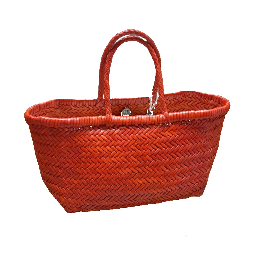 Small Bamboo Triple Jump Woven Shoulder Bag