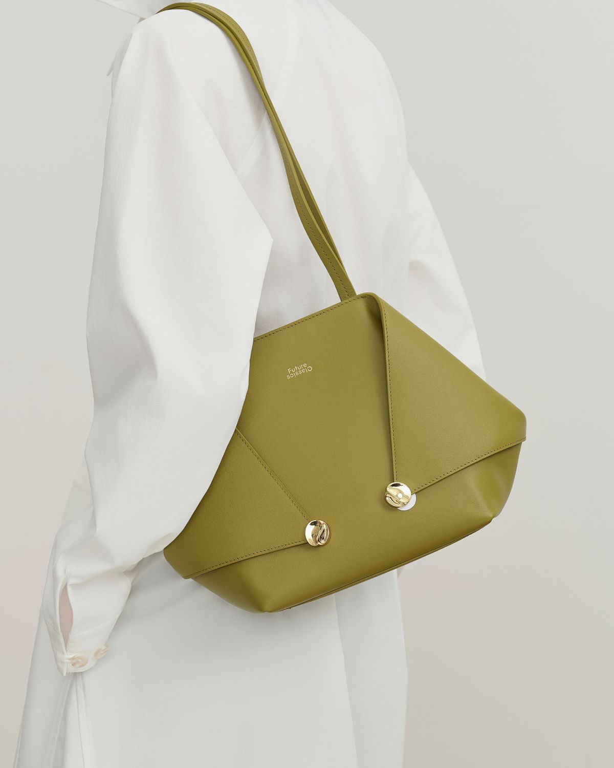 Small Collar Nappa Tote