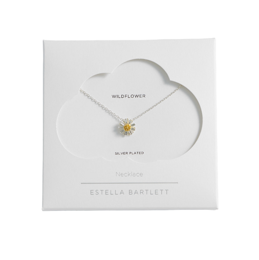 Wildflower Necklace Silver Plated