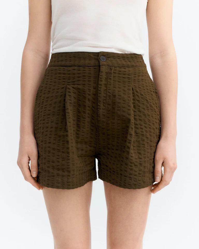 Wood Seersucker Narciso Shorts