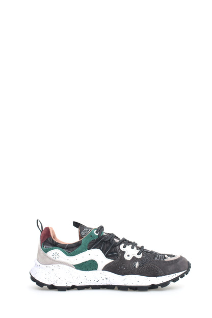 Yamano 3 Uni Suede/Cabuki Print Anthracite-Green (unisex)