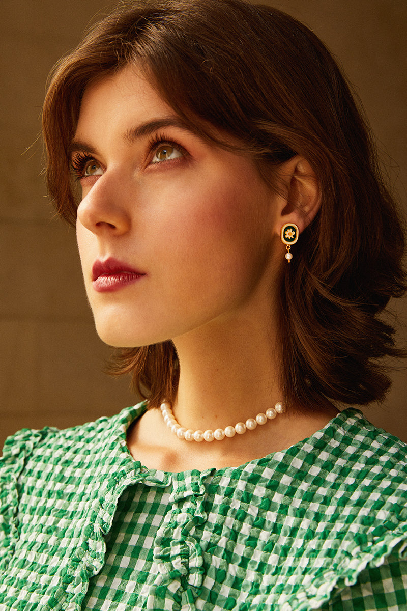 Earrings Chamomile Flowers