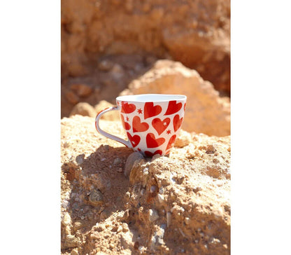 Mug With Red Hearts