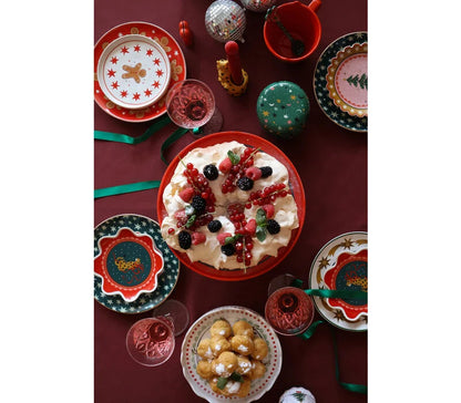 Serving Plate Leopard and Bow