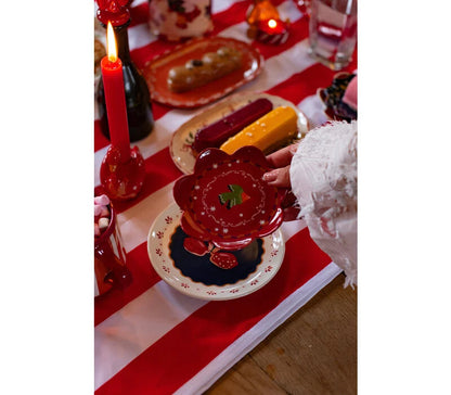 Small Plate Bird Red