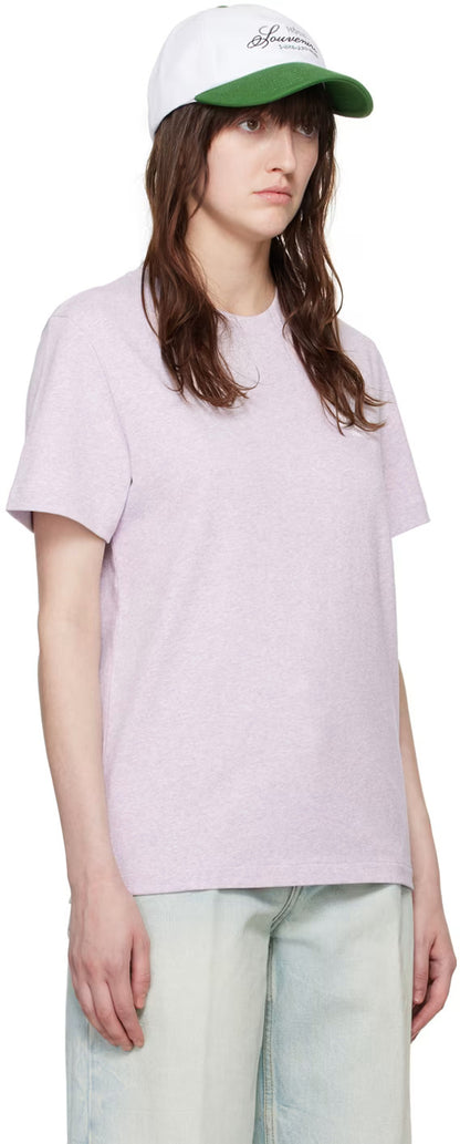 T-Shirt Standard Rue Madame Gots - Mauve chine/Blanc