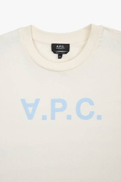 Ecru Bleu Ciel Standard Grand Vpc Gots T-Shirt