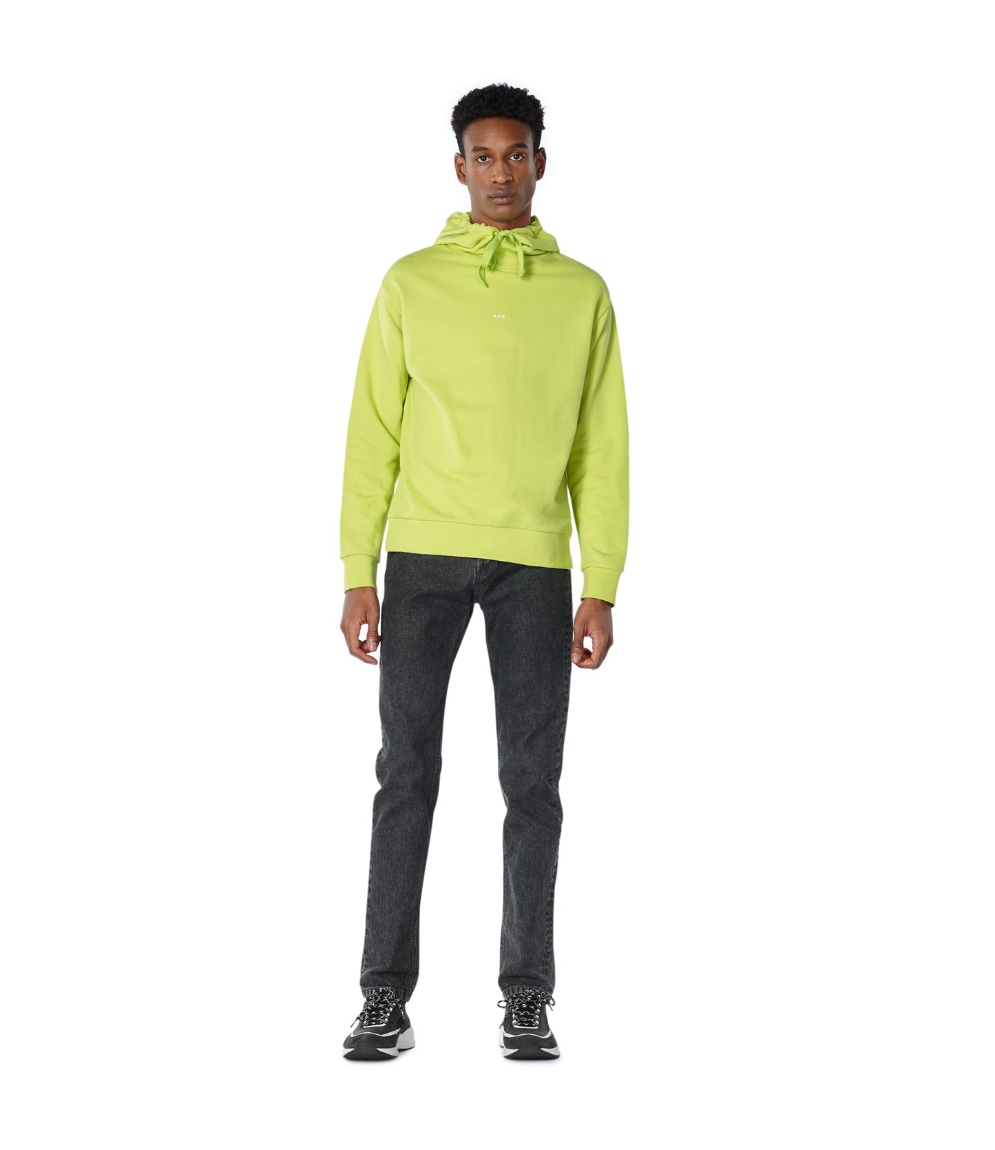 Hoodie Larry Fluo Vert Fluo (men)