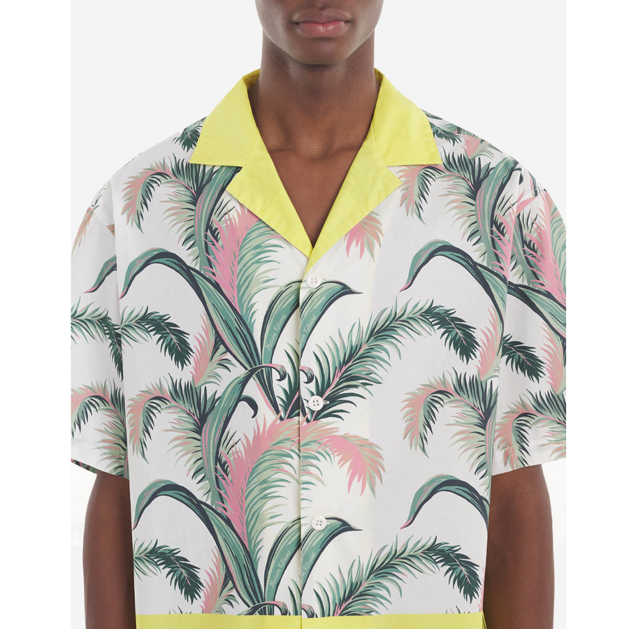 Olympia Palm Front Print Resort Shirt (men)
