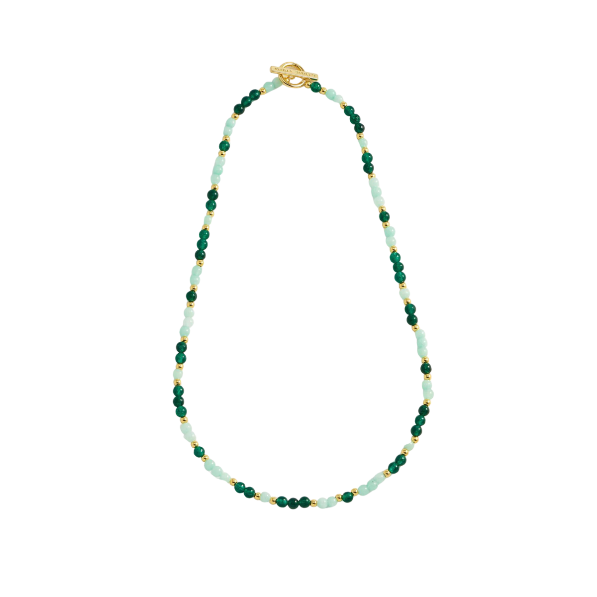 Estella Bartlett | necklace for women - T-Bar Mix Green Beaded | kapok