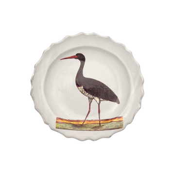 John Derian Black Stork Soup Plate