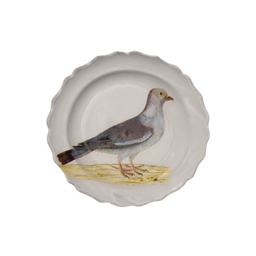 John Derian Stock Dove Plate