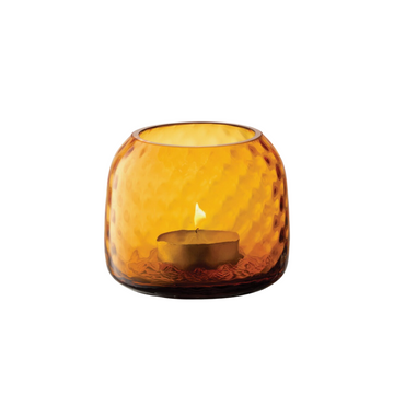 Dapple Tealight Holder/Vase H7 Sun Amber