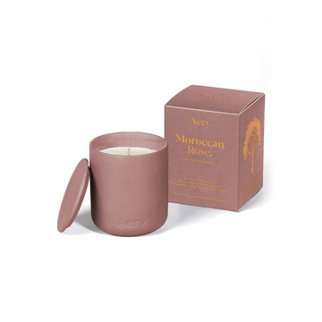 Moroccan Rose Scented Candle - Rose Tonka And Musk