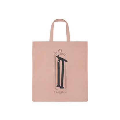 Kajsa Oversized Crest Tote Bag Dusty Pink