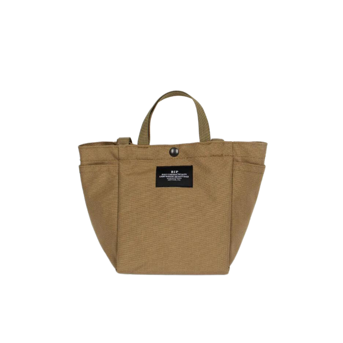 Small Side Pocket Tote Khaki