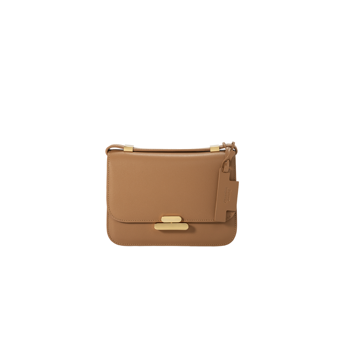 Mini Flip Lock Crossbody Caramel