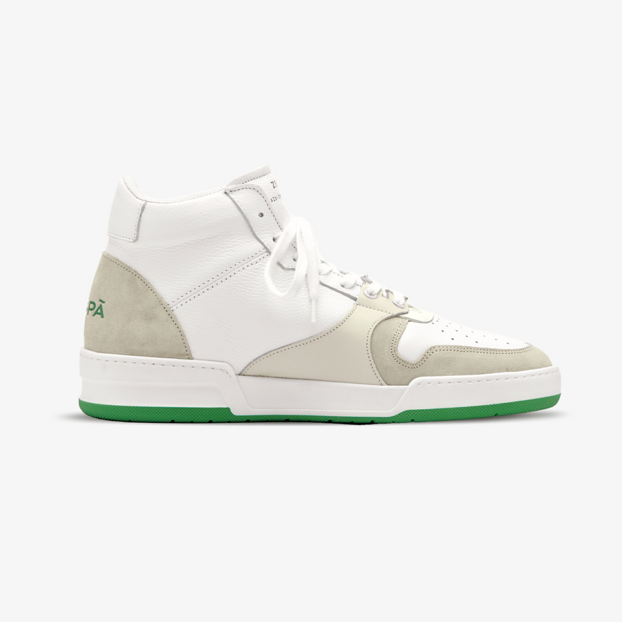 ZSP24 NAPPA WHITE / SUEDE FROST / GREEN