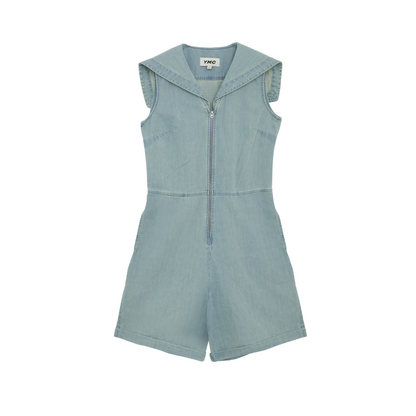 Sindy Jumpsuit Indigo Bleach