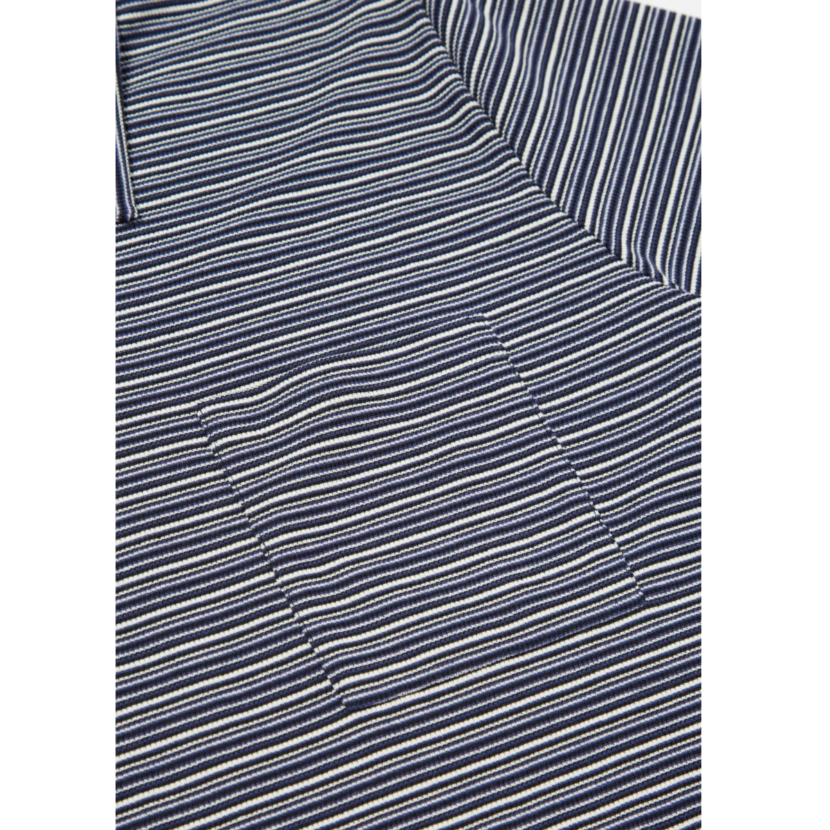 Tex Stripe Jersey S/S Loose Polo Dark Navy