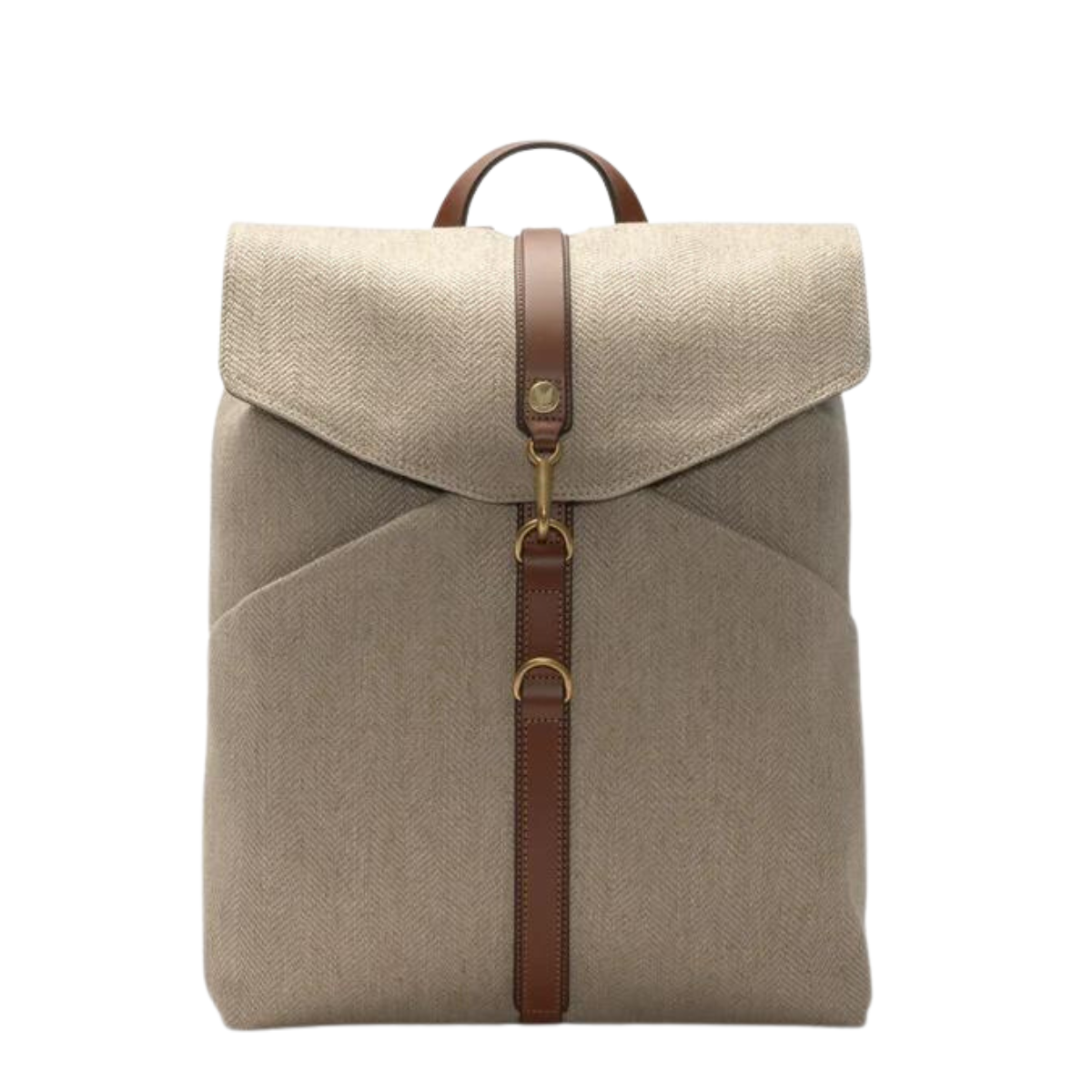 MS Rucksack, Grand Herringbone / Cuoio