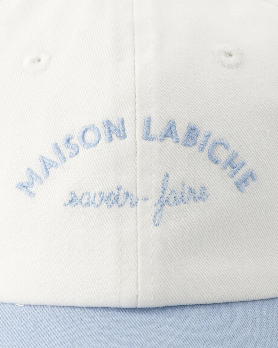 Mini Manufacture Beaumont Cap Twil White Sky Blue