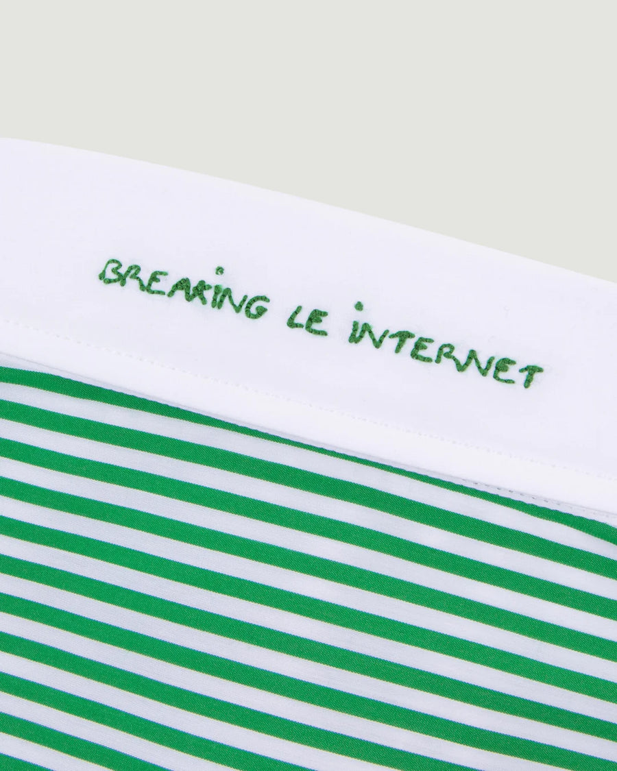 Loutil Breaking Le Internet Green Stripes