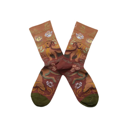 Chaussettes Chien Caramel