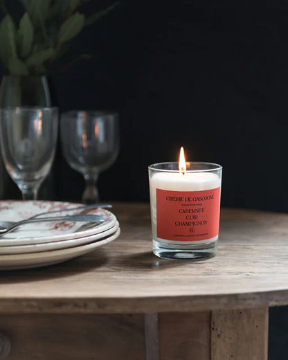 Cabernet-Leather-Mushrooms-Candle 180 gr