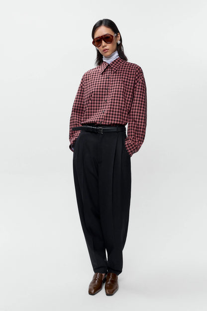 Checked Oversized Shirt