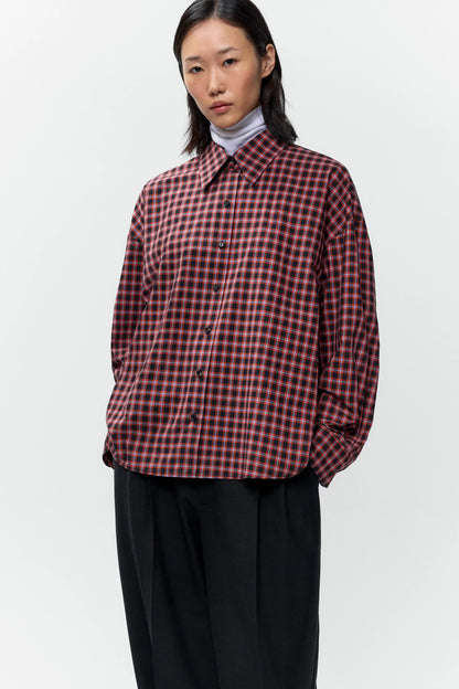 Checked Oversized Shirt