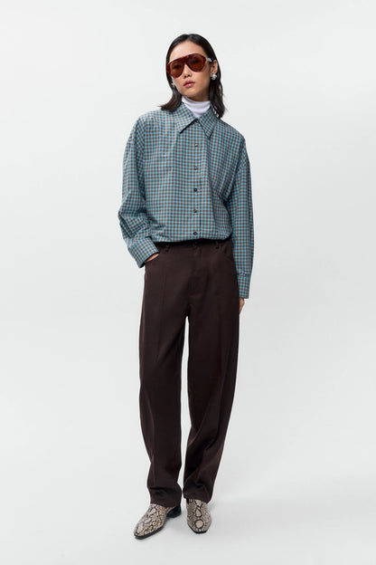 Checked Oversized Shirt