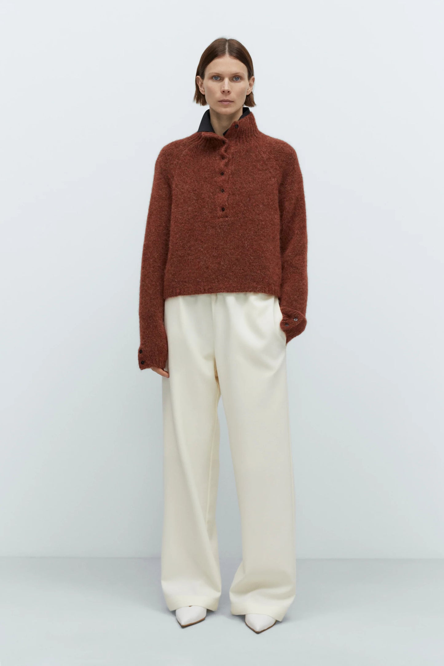 Baby Alpaca Polo Sweater