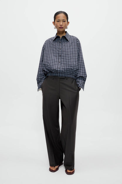 Checked Bomber Shirt