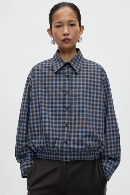 Checked Bomber Shirt