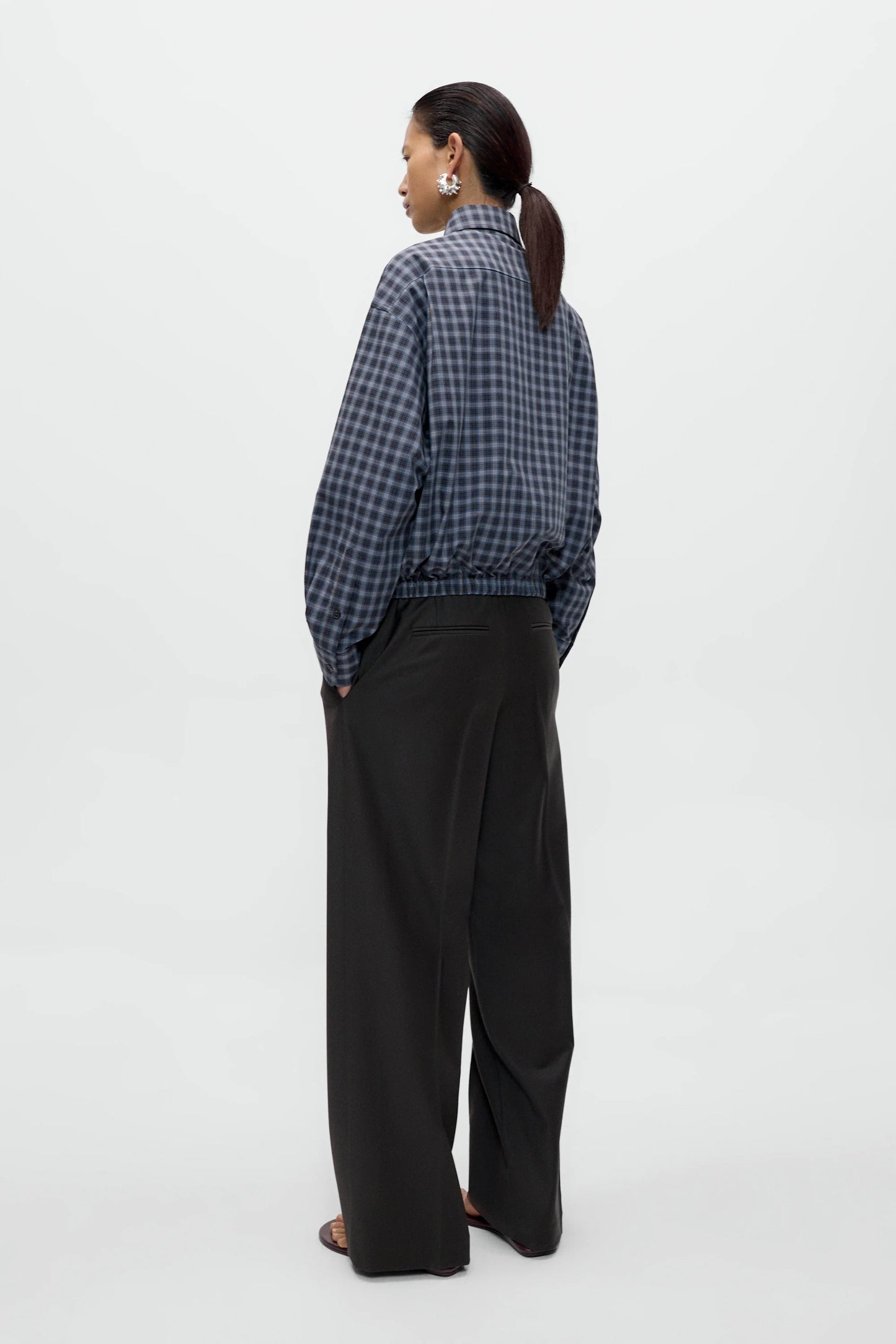Checked Bomber Shirt