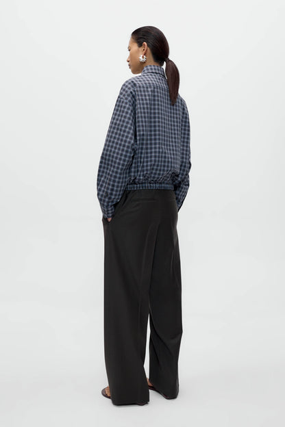 Checked Bomber Shirt