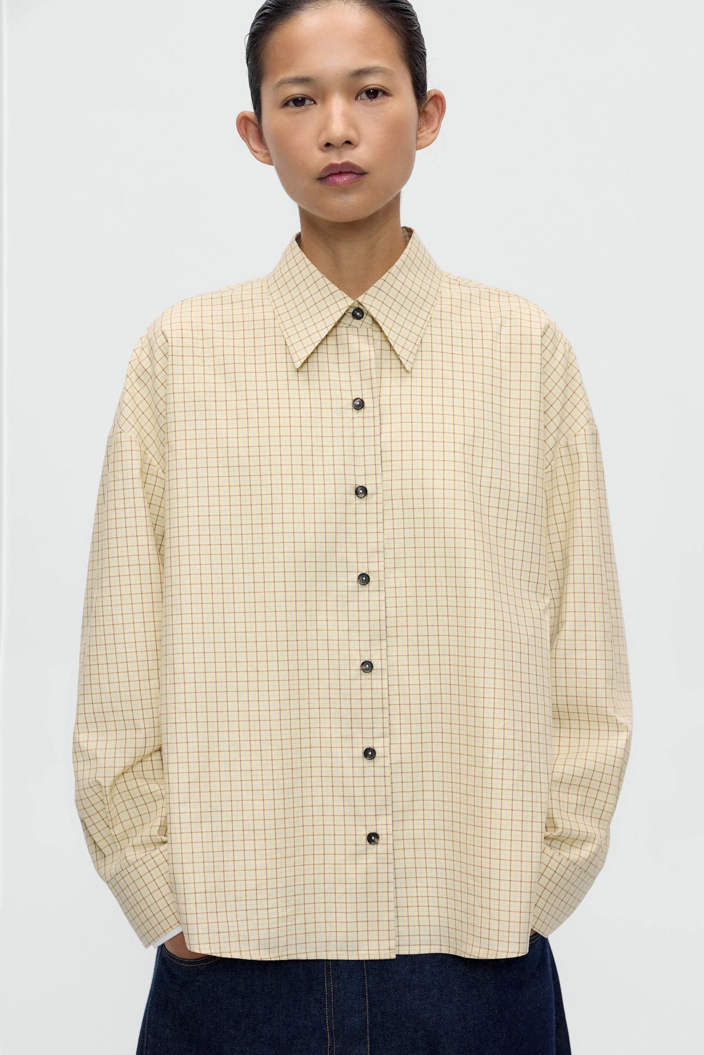 Checked Oversized Shirt
