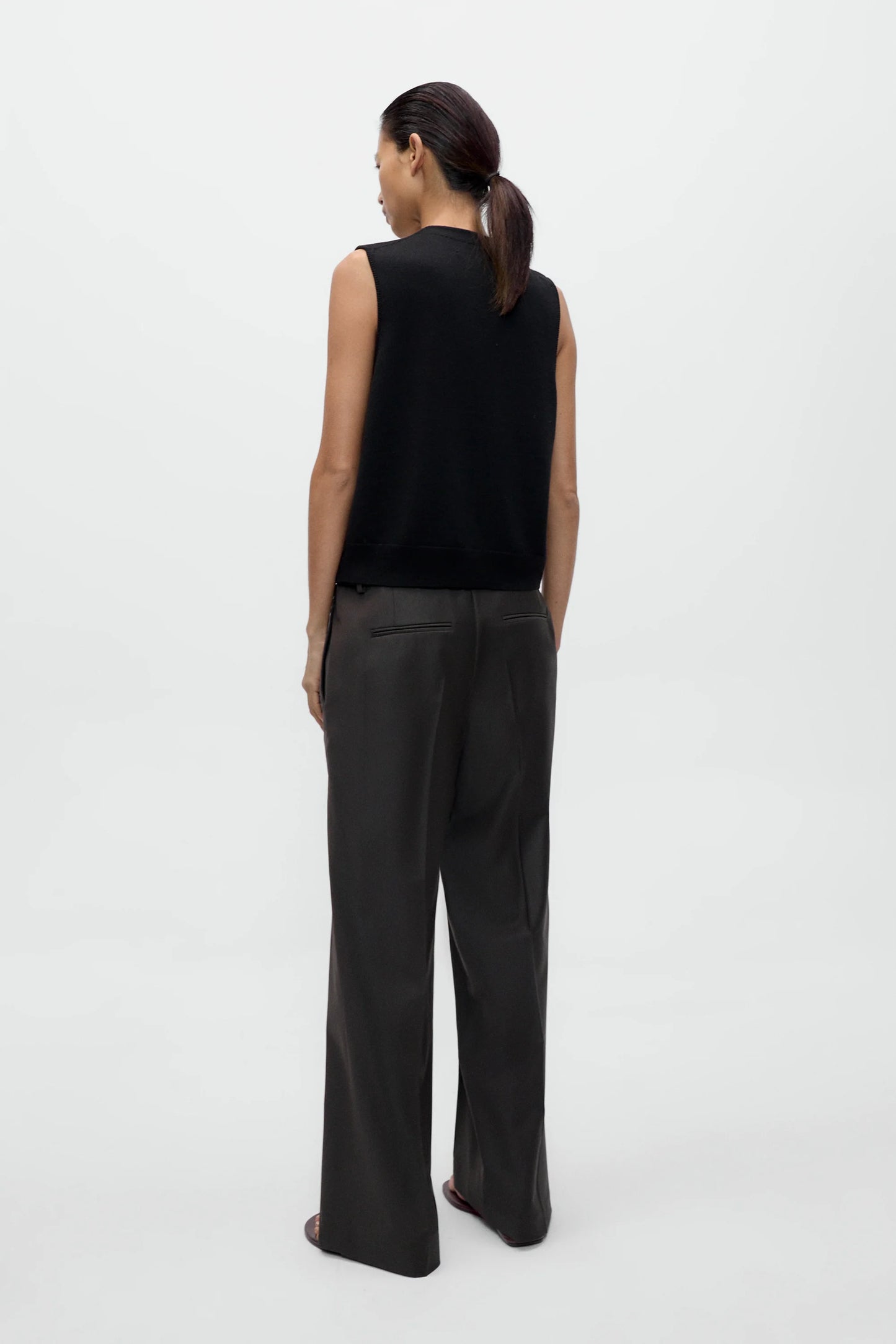 Merino Wool Button Waistcoat