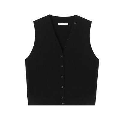 Merino Wool Button Waistcoat
