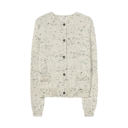 Merino Wool Flecked Cardigan